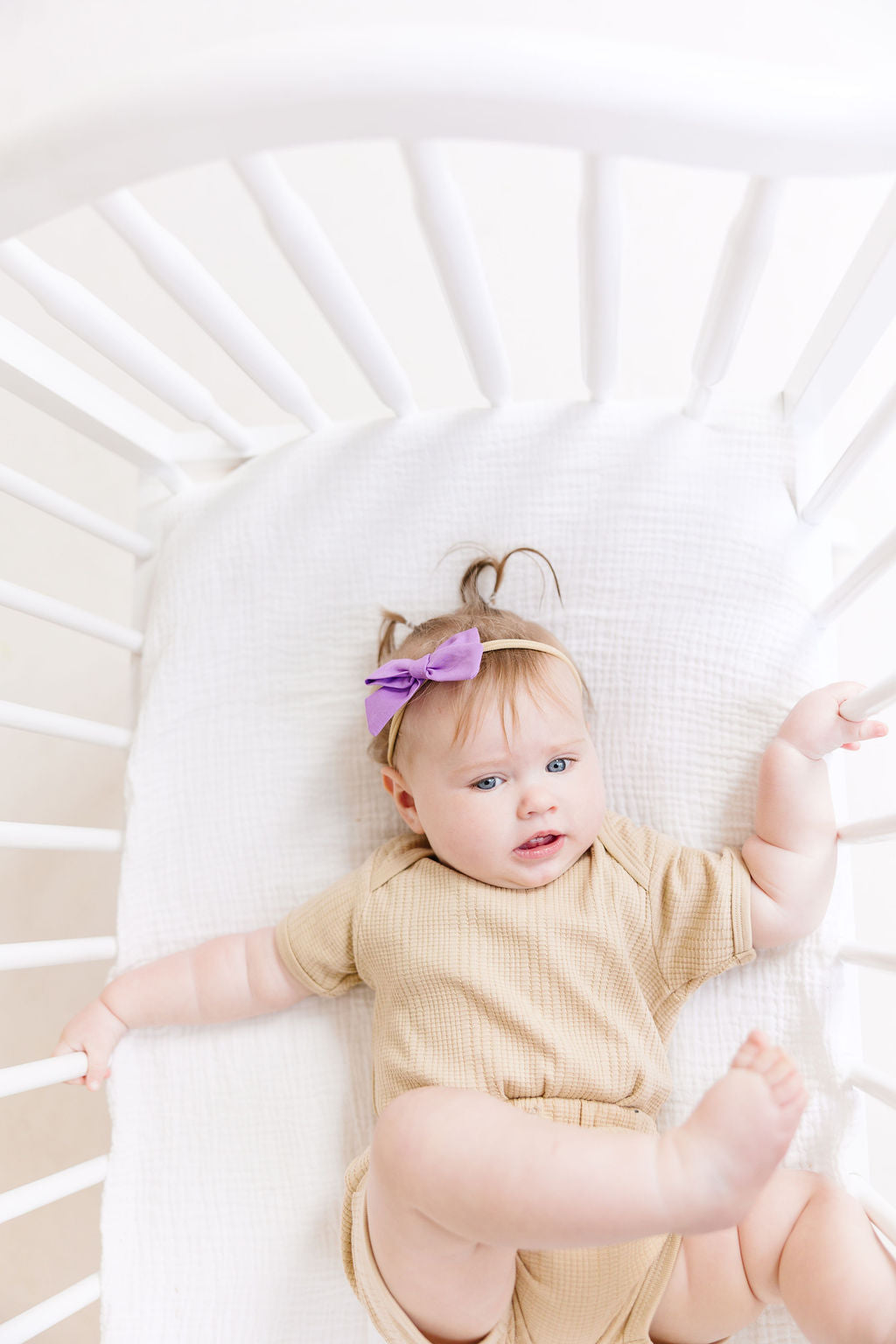 White Mini Pinwheel Bow