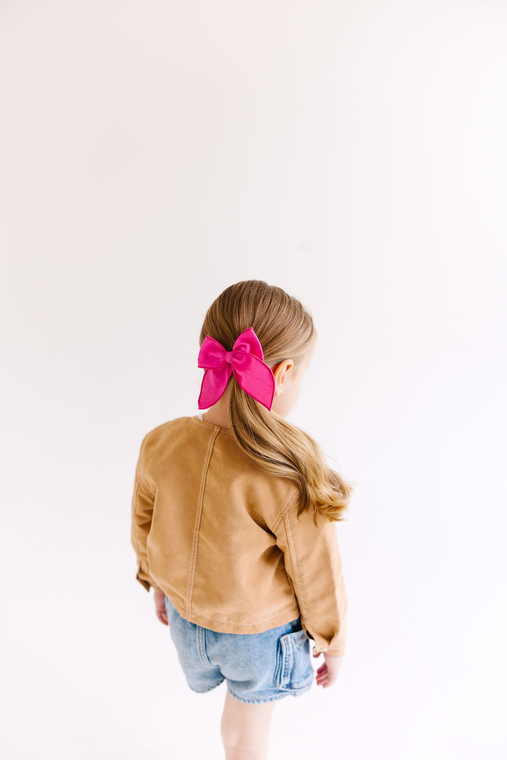 White Solid Medium Bow