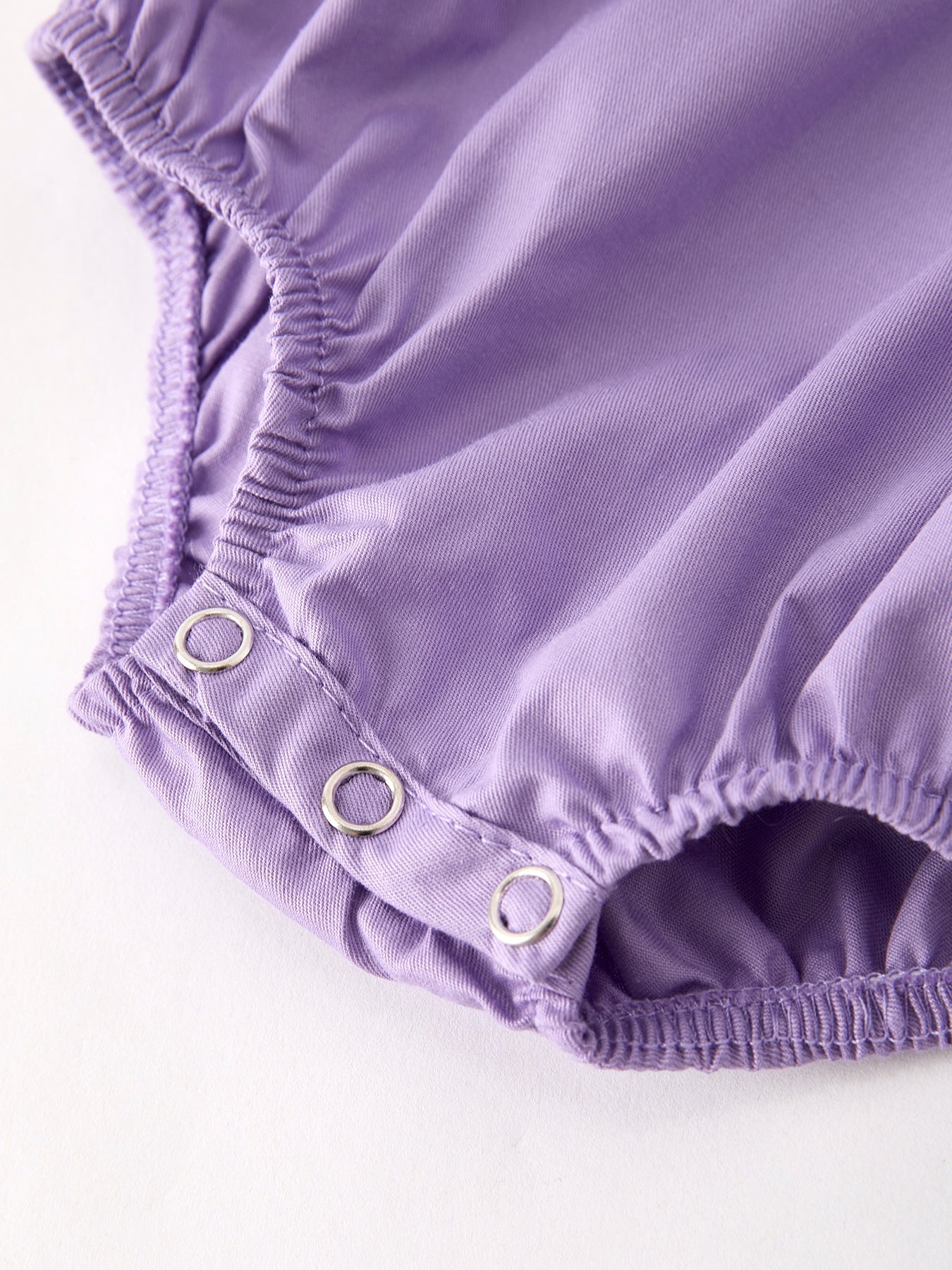 Purple Halloween Smock Embroidery Baby Girl Romper