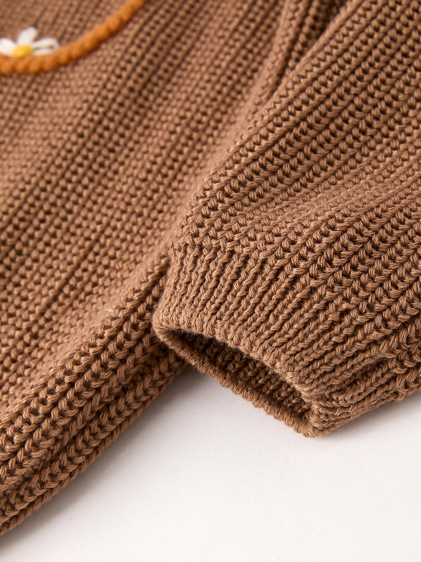 Thanksgiving Halloween Pumpkin Floral Girls Pullover Sweater