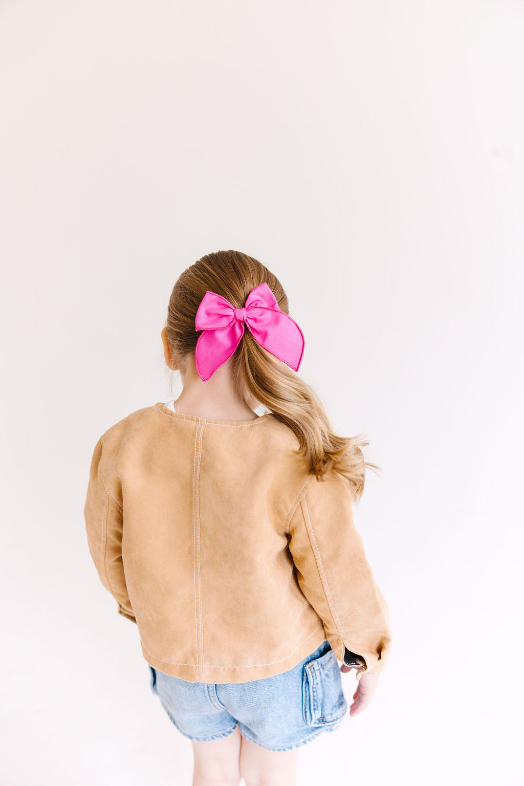 White Solid Medium Bow