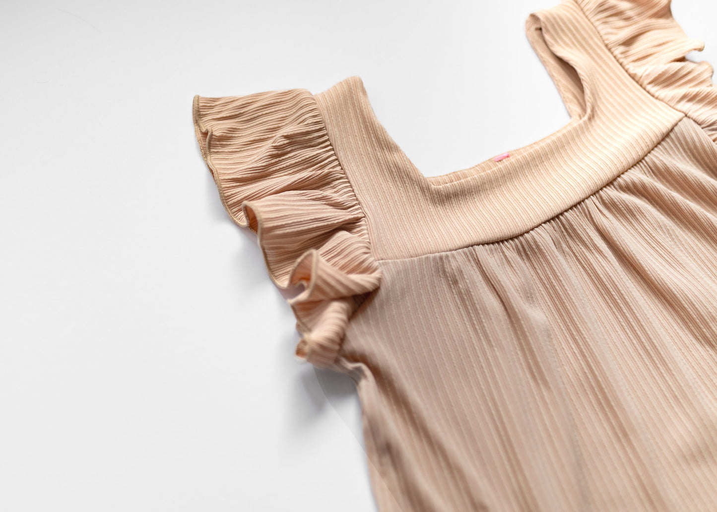 Beige Square Neck Tank