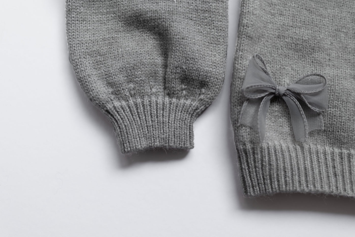 Gray Bow Sweater
