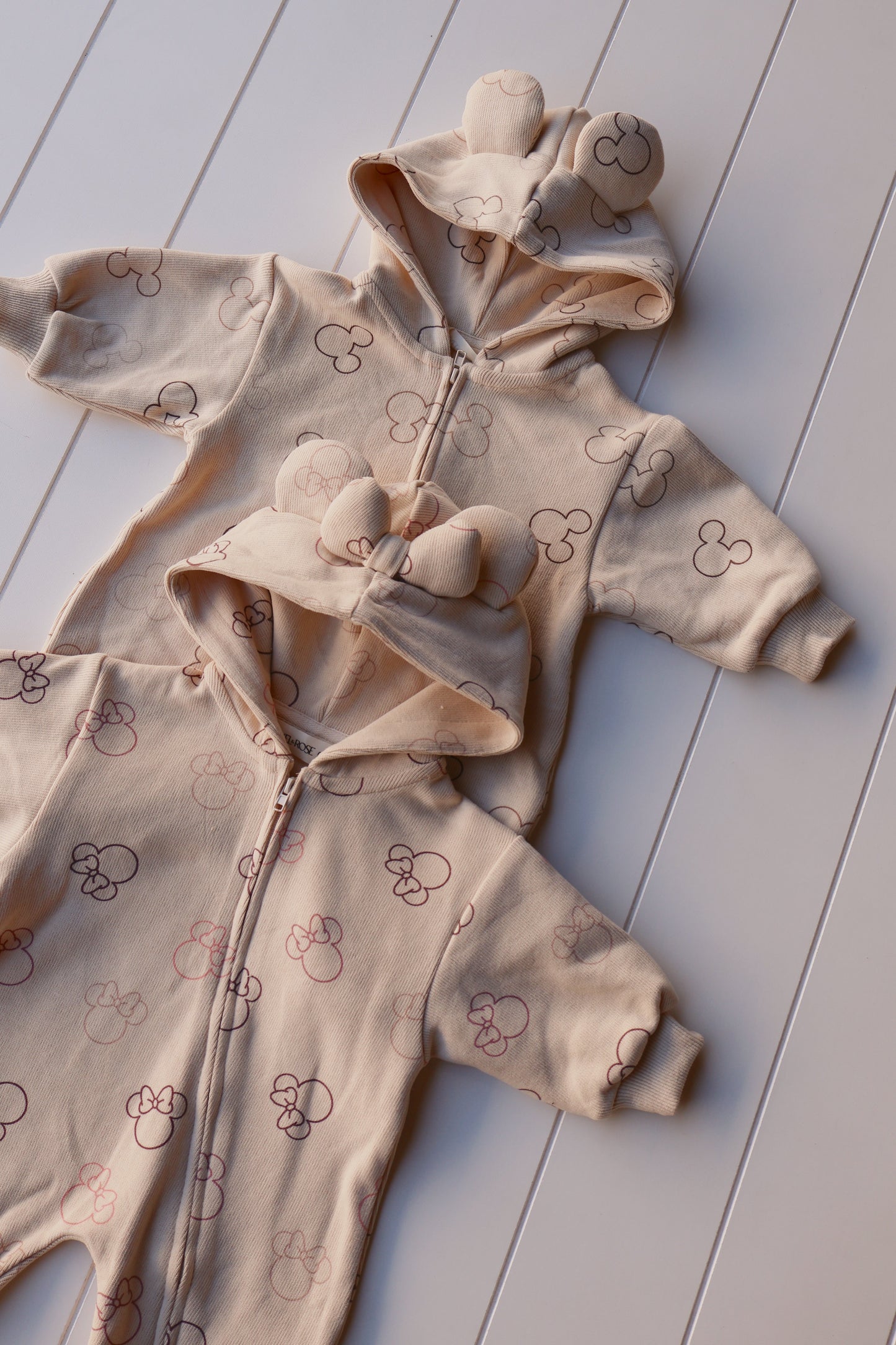 Printed Zip Hooded Jumpsuit