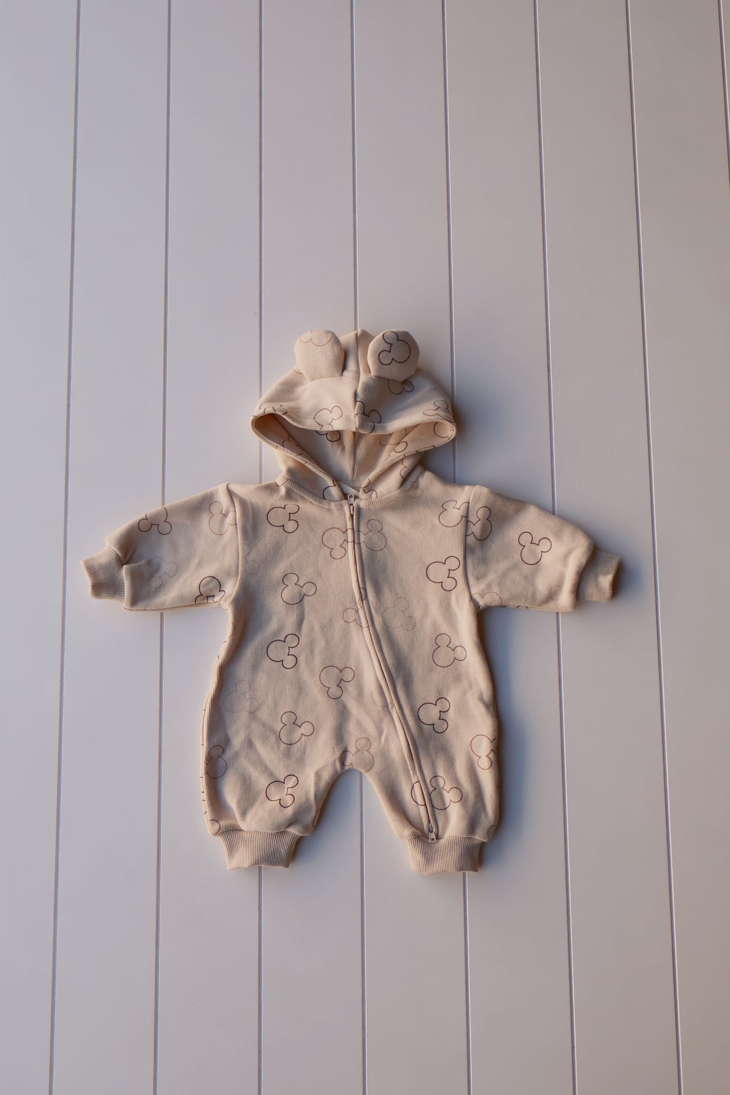 Printed Zip Hooded Jumpsuit