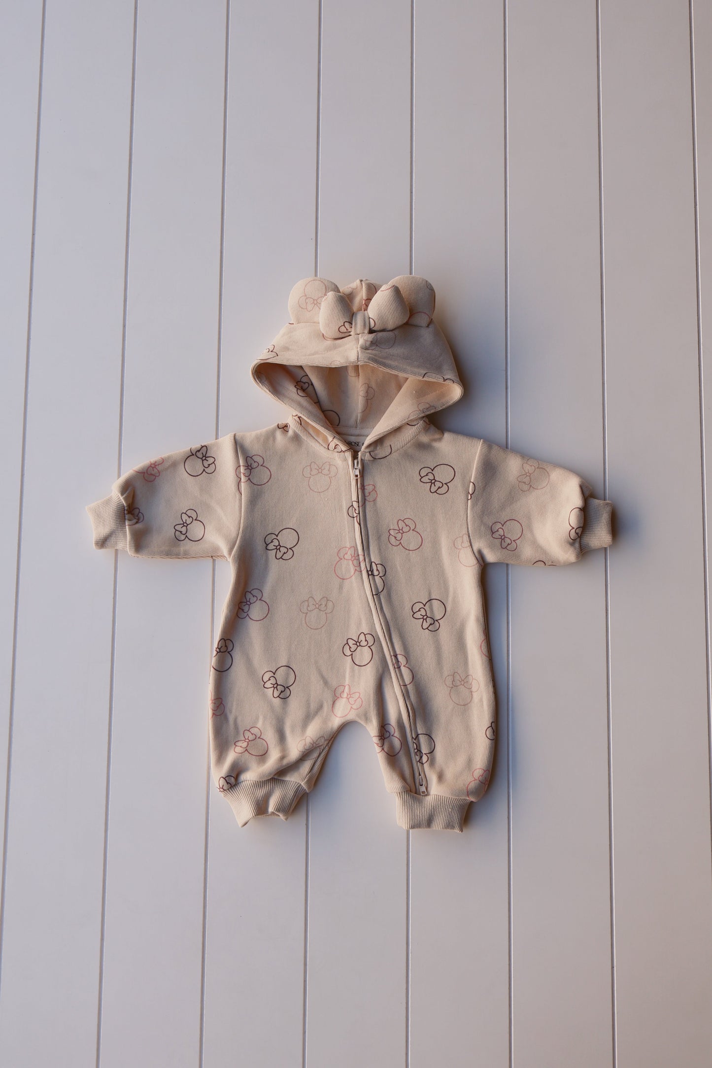 Printed Zip Hooded Jumpsuit