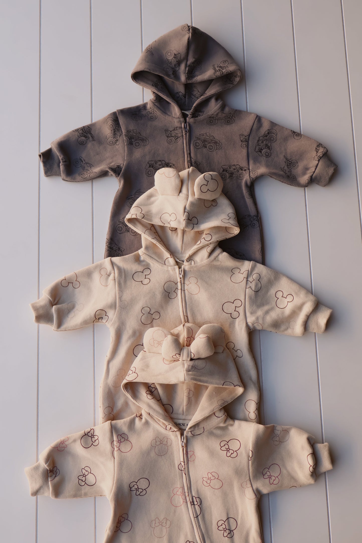 Printed Zip Hooded Jumpsuit