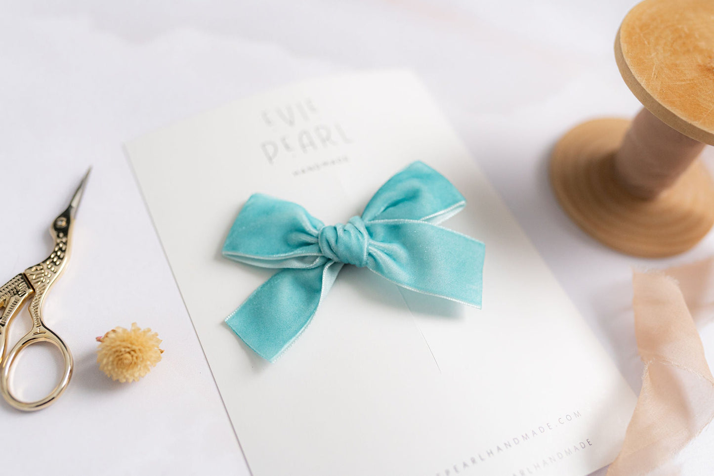 Classic Mini Velvet-Robin Blue